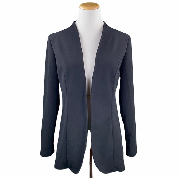 Shein Black Open Front Long Sleeve Blazer Jacket